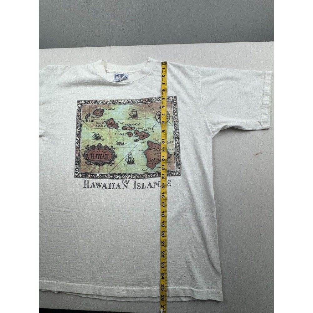 Vintage 90s Hawaiian Island Nature Tourist Single Stitch T-Shirt All Sport - Picture 11 of 16